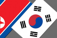 &lt;p&gt;Заставе Сјеверне и Јужне Кореје&lt;/p&gt;
