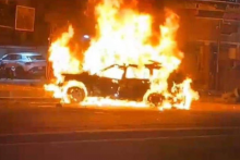 &lt;p&gt;Snimak zapaljenog automobila&lt;/p&gt;