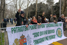 &lt;p&gt;Protest ispred Skupštine Crne Gore zbog posjete Dodika&lt;/p&gt;
