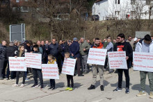 &lt;p&gt;Protest građana održan na ulazu u Berane&lt;/p&gt;