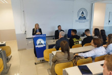 &lt;p&gt;Ambasadorka Italije održala predavanje na Fakultetu za ekonomiju i biznis, Univerziteta Mediteran&lt;/p&gt;