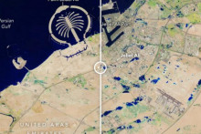 &lt;p&gt;Pogled na poplave u Dubaiju iz svemira&lt;/p&gt;