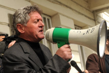 &lt;p&gt;Milan Vukčević na jednom od protesta&lt;/p&gt;