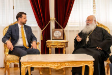 &lt;p&gt;Milatović sa Arhiepiskopom Georgijem&lt;/p&gt;