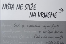 &lt;p&gt;Knjiga Jovanke Vukanović ”Ništa ne stiže na vrijeme”&lt;/p&gt;