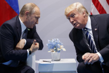<p>Vladimir Putin i Donald Tramp<br>
</p>