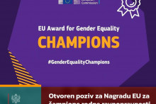 &lt;p&gt;Otvoren poziv za Nagradu EU za šampione rodne ravnopravnosti u istraživanju i inovacijama!&lt;br&gt;
 &lt;/p&gt;