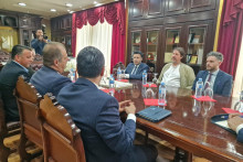 &lt;p&gt;Abazović sa Vajsom i Nimanbeguom&lt;/p&gt;