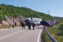 <p>SAOBRAĆAJNA NESREĆA U MJESTU TRUBJELA</p>