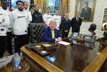 &lt;p&gt;Igrači Juventusa kod Trampa&lt;/p&gt;